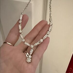 Vintage Swarovski crystalNecklace with swan